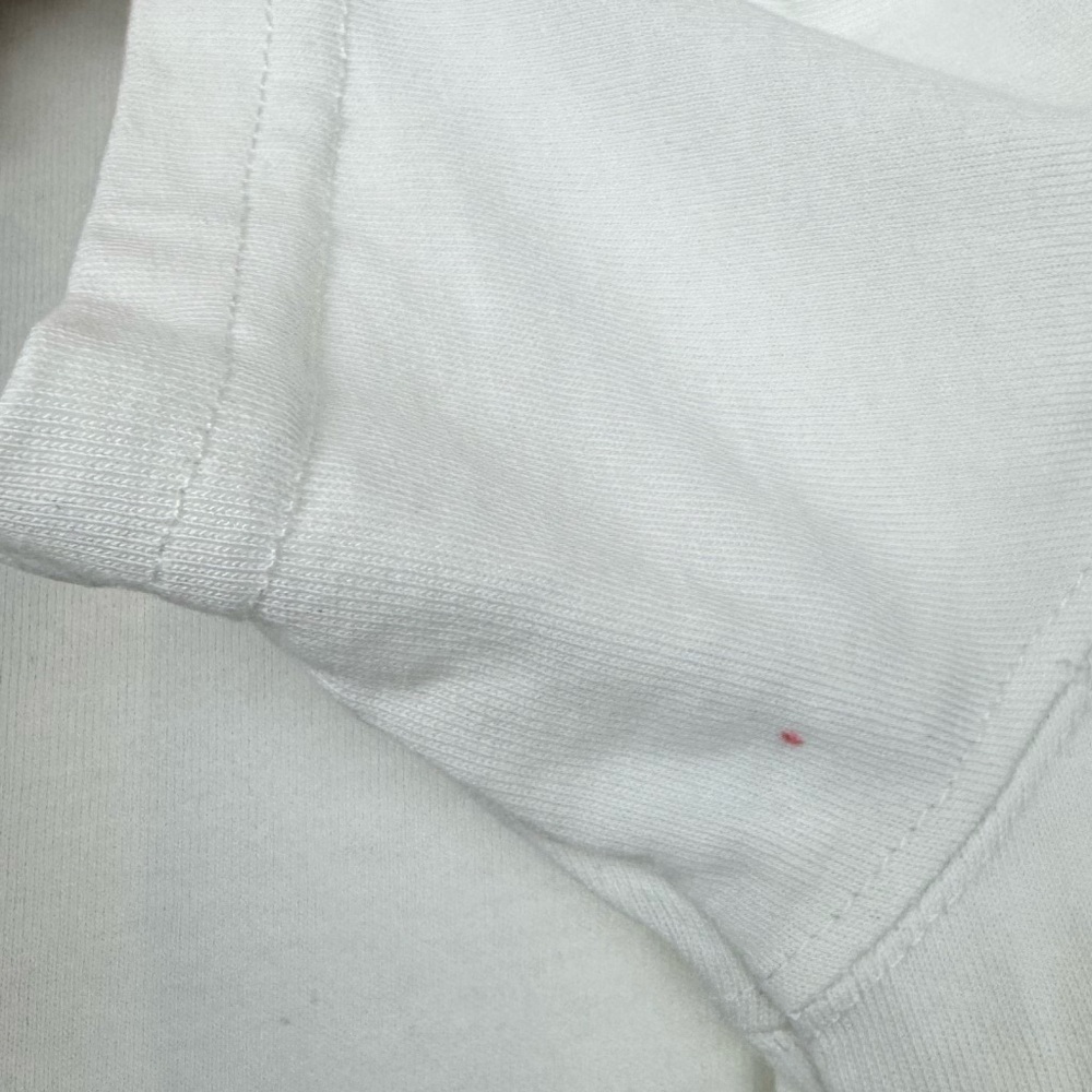 Moncler Men's Short Sleeve 3D Velvet Logo T-Shirt Off White Spell Out Crew Neck - Picture 9 of 16